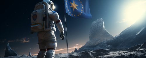 ortimusprime_astronaut_with_european_flag_on_moon_photorealisti_31c9473a-6d31-4f54-81bf-df51ac7226b7
